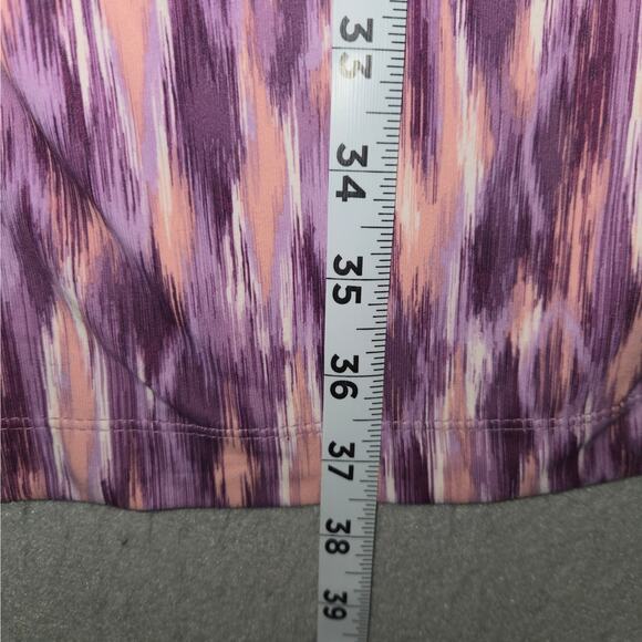 Eddie Bauer Womens Medium Tank Dress Sleeveless Abstract Pink Purple Stretch - Picture 9 of 13